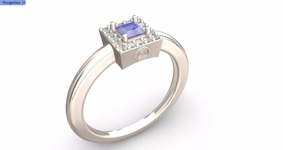 Anel formatura com simbolo Engenharia  3D print model_1