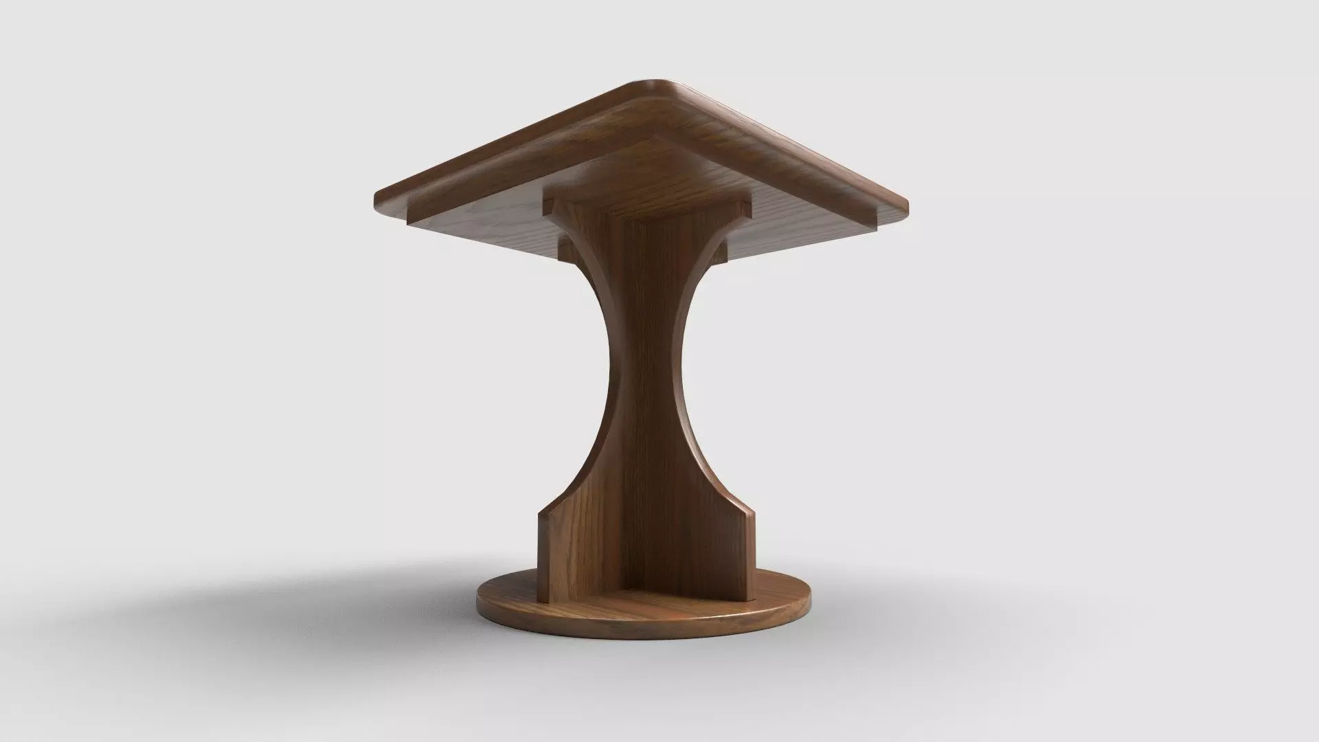 Square Table CG25 3D model_2