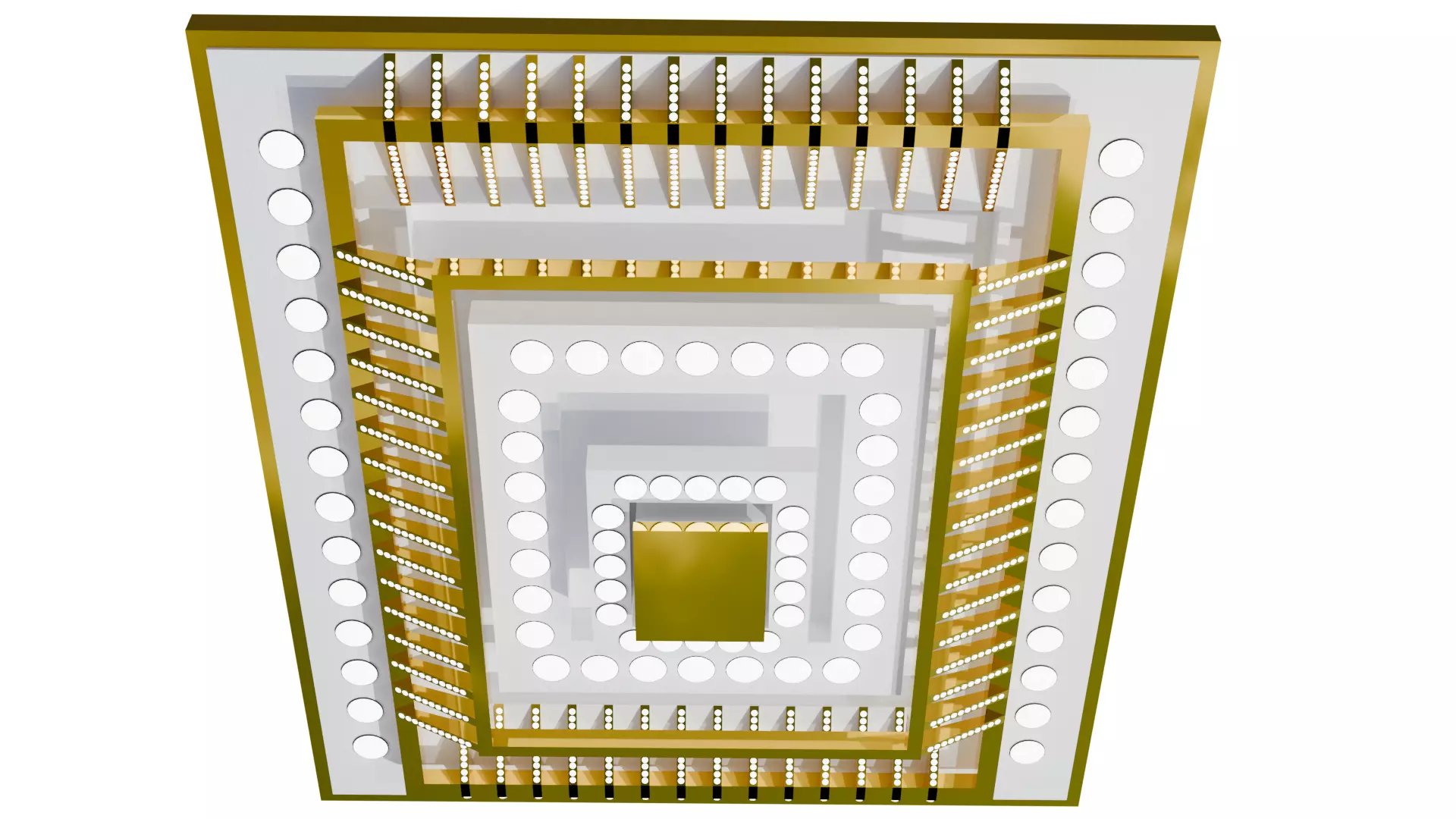 Modern ceiling lighting for interiors for architecture Low-poly 3D model_2