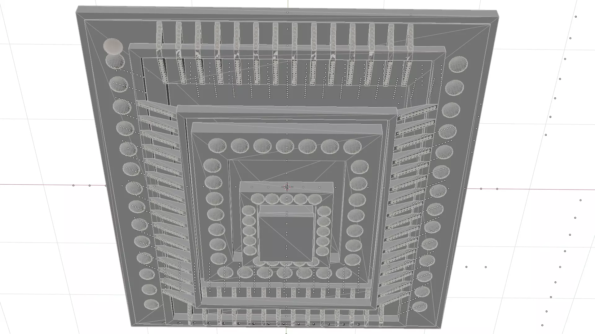 Modern ceiling lighting for interiors for architecture Low-poly 3D model_4