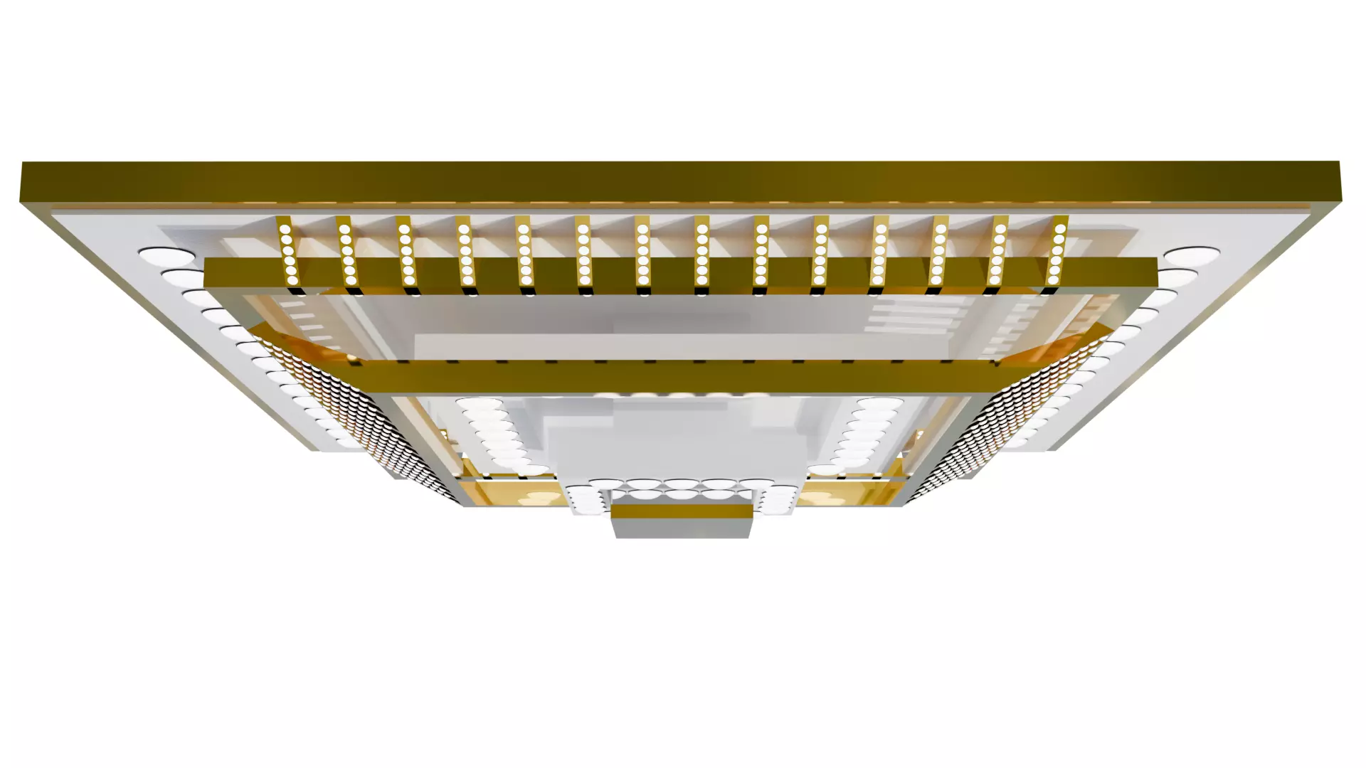 Modern ceiling lighting for interiors for architecture Low-poly 3D model_1