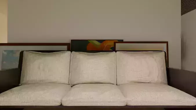 Beige couch 