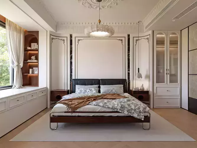 Elegant French Style Bedroom 95