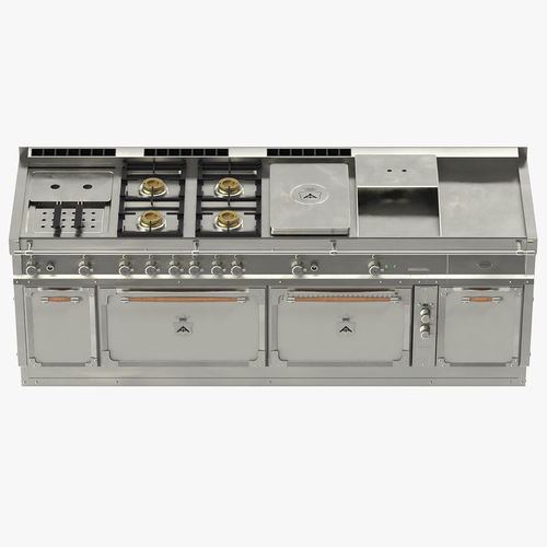 Officine Gullo Miami steel island Cuisine 01 3D model