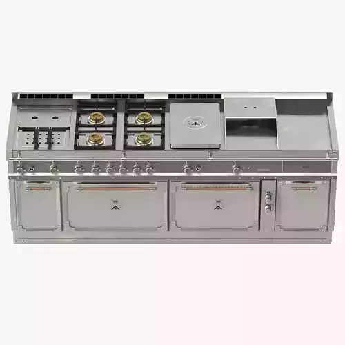 Officine Gullo Miami steel island Cuisine 01