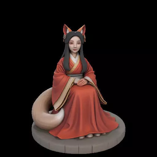 2209 Fox Spirit Woman in Pu Song Ling Style magic 3D print model