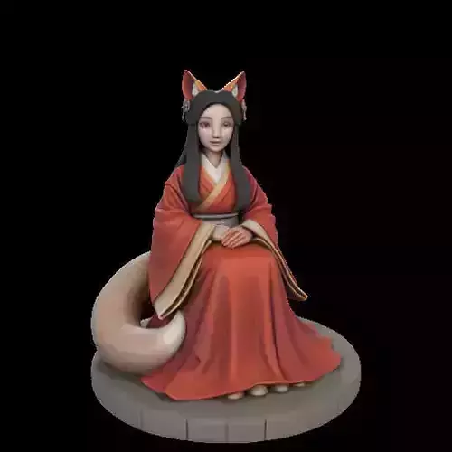 2209  Fox Spirit Woman in Pu Song Ling Style  magic