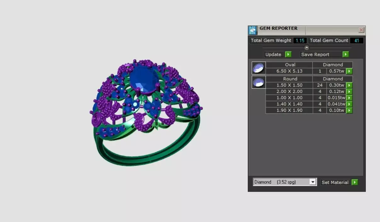 Rings 3D print model_3