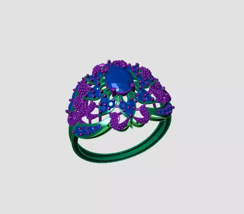 Rings 3D print model_2