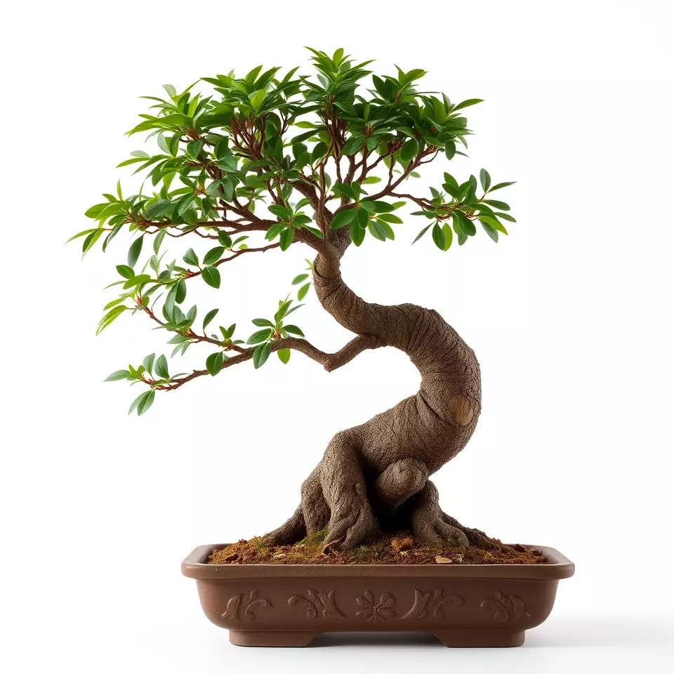 Curved Bonsai Tree model pack Low-poly 3D model_3