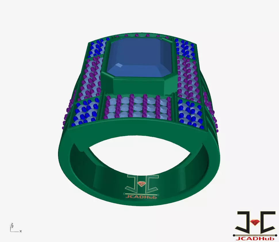0270 - Gents Ring - JCADHub 3D print model_6