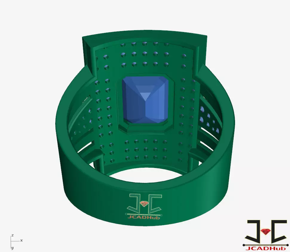 0270 - Gents Ring - JCADHub 3D print model_8