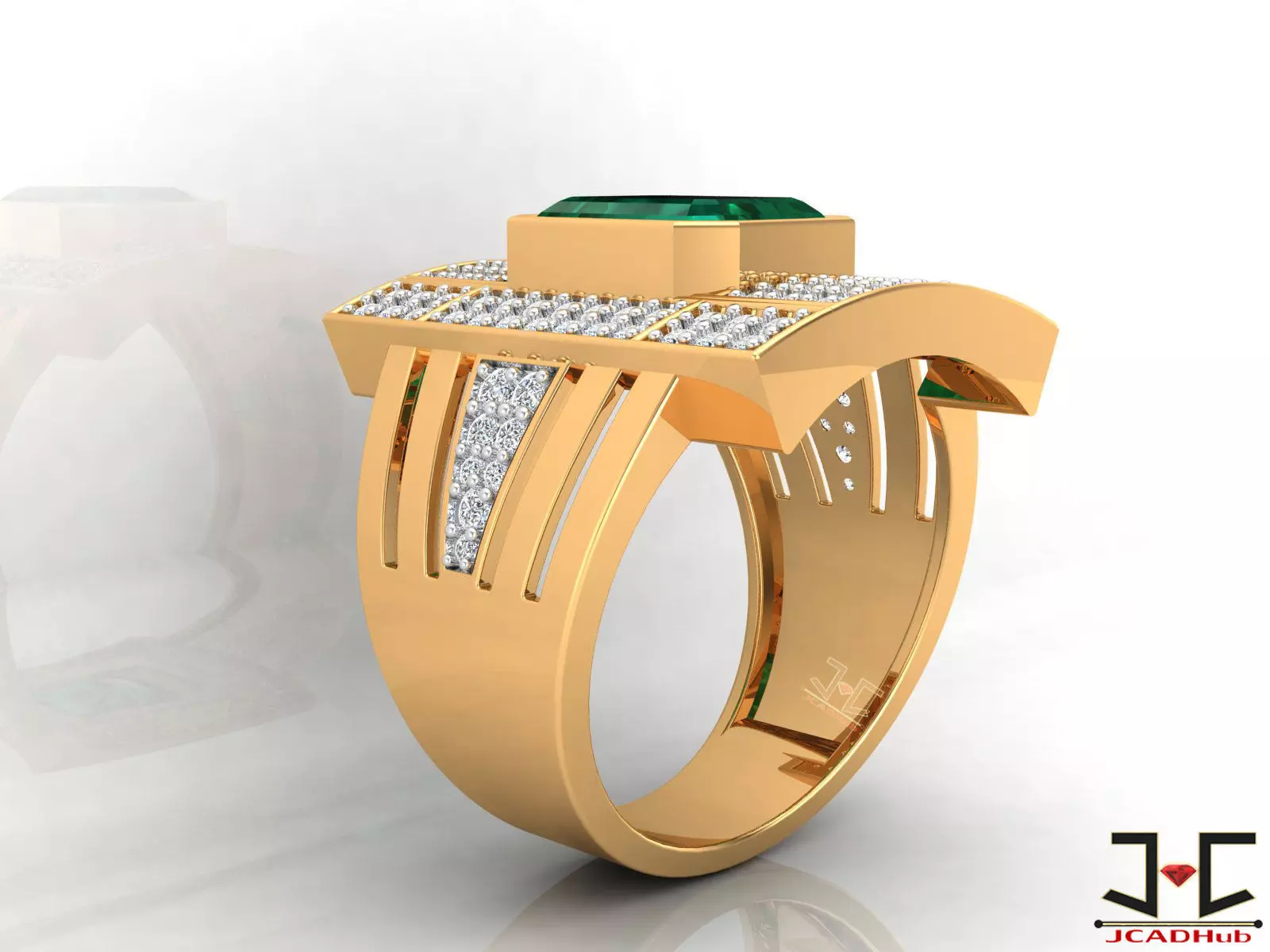 0270 - Gents Ring - JCADHub 3D print model_2