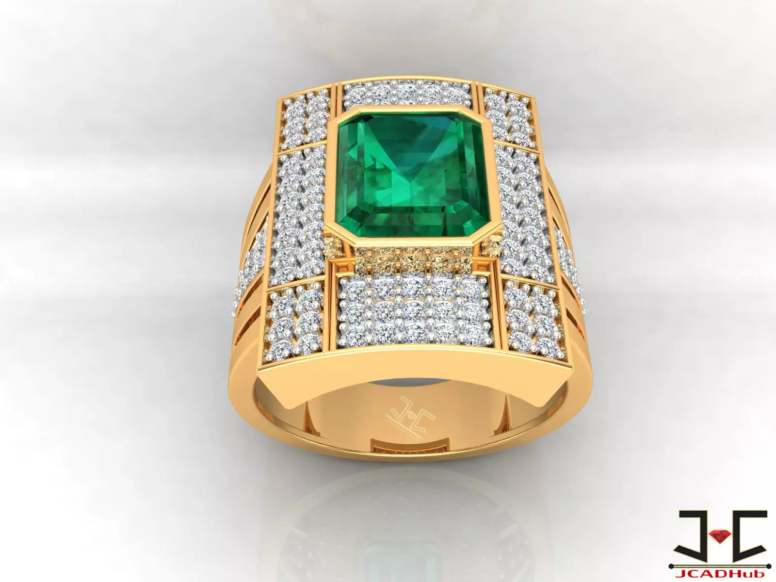 0270 - Gents Ring - JCADHub 3D print model_1