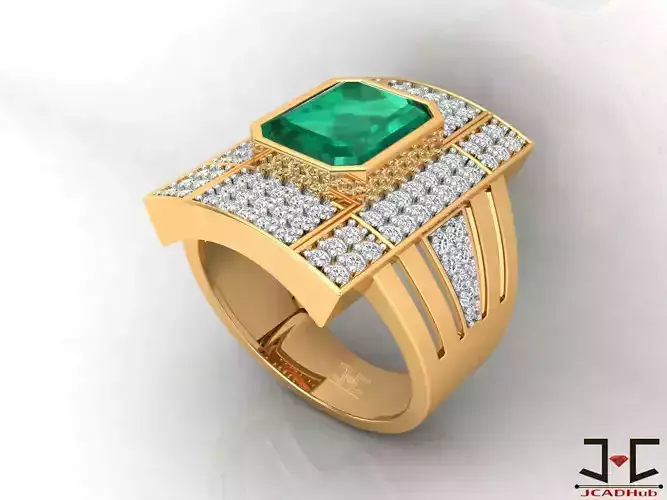 0270 - Gents Ring - JCADHub 3D print model 0270 - Gents Ring - JCADHub 3D print model