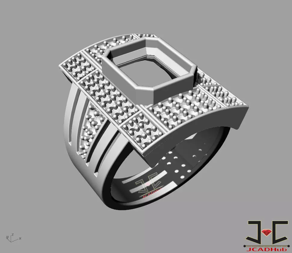 0270 - Gents Ring - JCADHub 3D print model_11