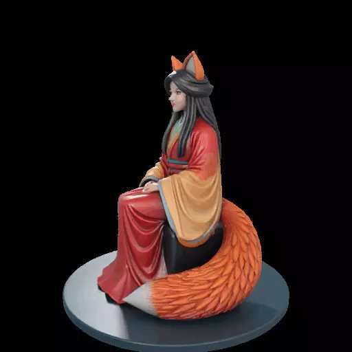 2210 Fox Spirit Woman in Pu Song Ling Style magic 3D print model_24