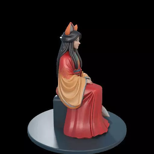 2210 Fox Spirit Woman in Pu Song Ling Style magic 3D print model_32