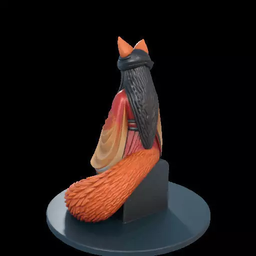 2210 Fox Spirit Woman in Pu Song Ling Style magic 3D print model_16