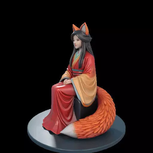 2210 Fox Spirit Woman in Pu Song Ling Style magic 3D print model_25