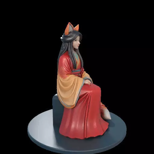 2210 Fox Spirit Woman in Pu Song Ling Style magic 3D print model_31