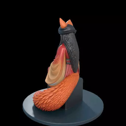 2210 Fox Spirit Woman in Pu Song Ling Style magic 3D print model_17