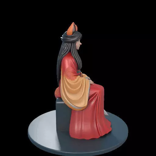 2210 Fox Spirit Woman in Pu Song Ling Style magic 3D print model_33
