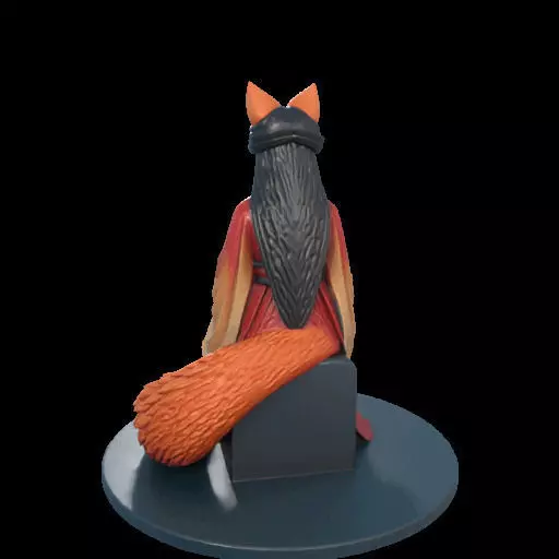 2210 Fox Spirit Woman in Pu Song Ling Style magic 3D print model_14