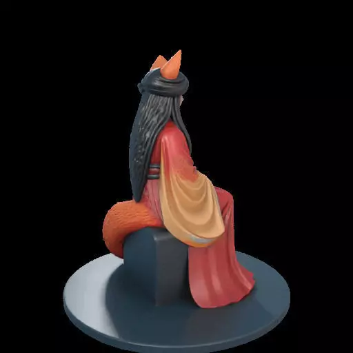 2210 Fox Spirit Woman in Pu Song Ling Style magic 3D print model_8
