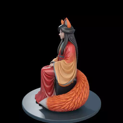 2210 Fox Spirit Woman in Pu Song Ling Style magic 3D print model_23