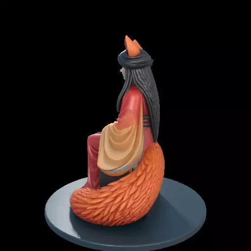 2210 Fox Spirit Woman in Pu Song Ling Style magic 3D print model_20
