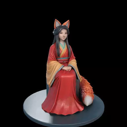 2210 Fox Spirit Woman in Pu Song Ling Style magic 3D print model_18