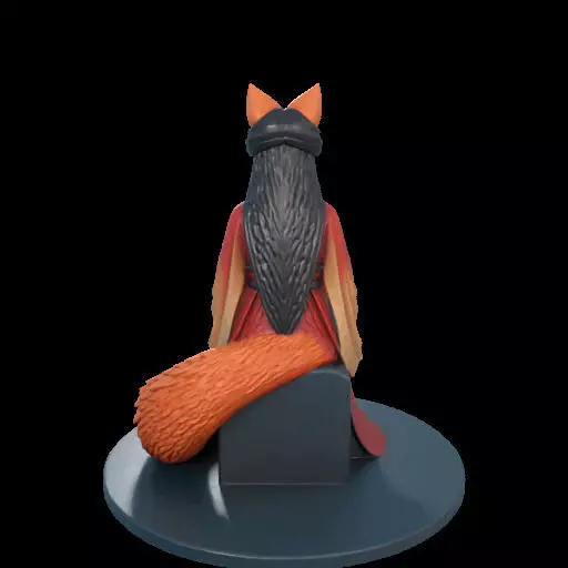 2210 Fox Spirit Woman in Pu Song Ling Style magic 3D print model_13