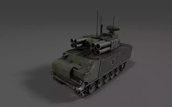 ADATS M113 - Anti-Air and Anti-Tank System - Game Ready lowpoly