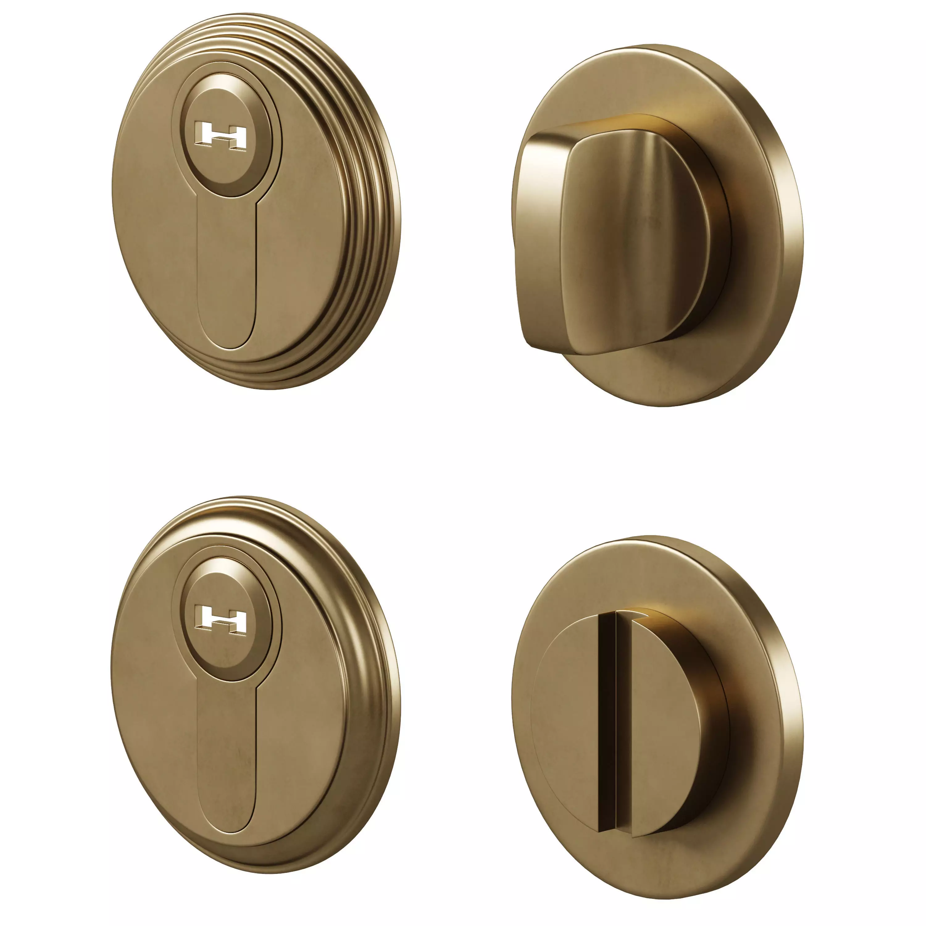 Door handles and thumbturns by Corston 3D model_4