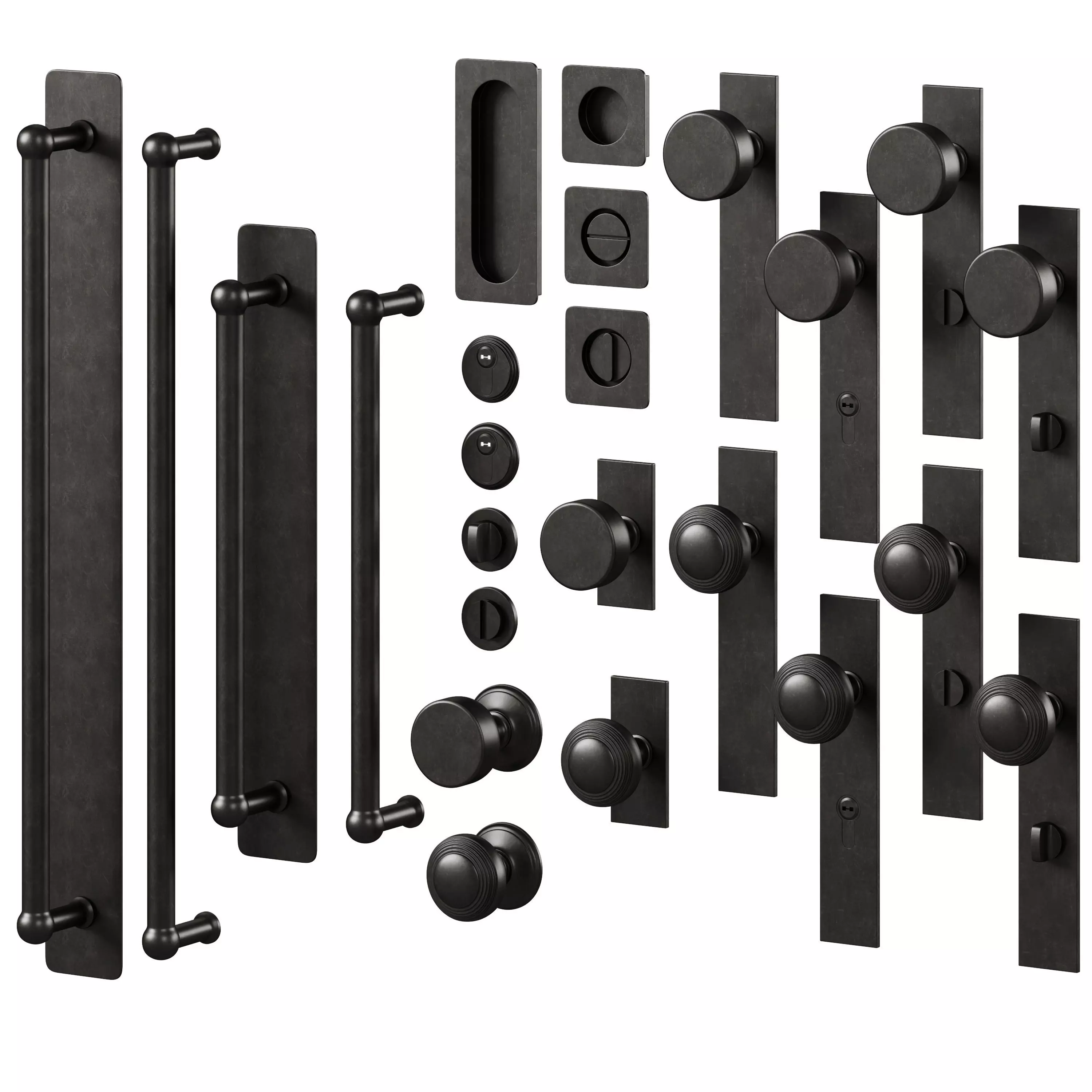 Door handles and thumbturns by Corston 3D model_1