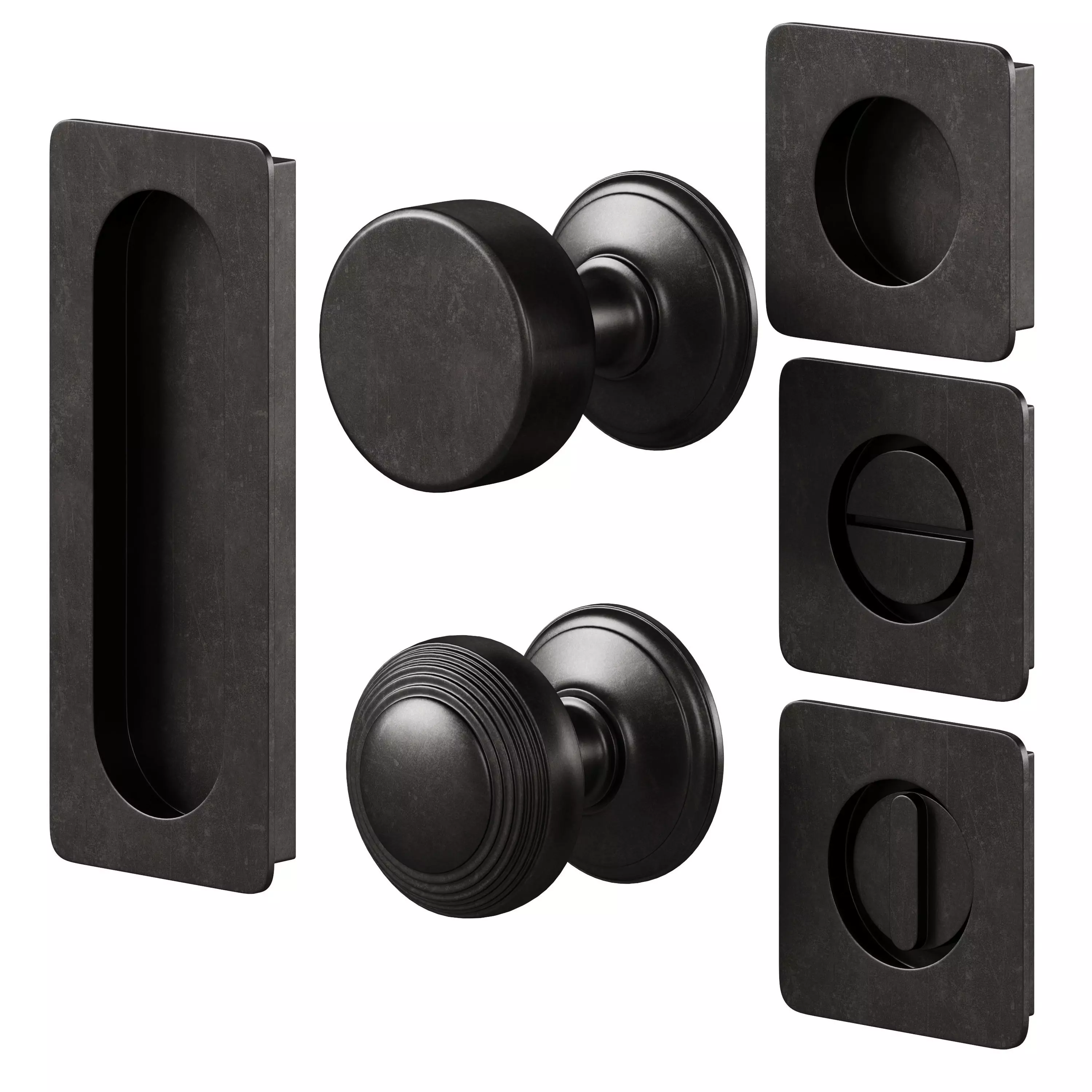 Door handles and thumbturns by Corston 3D model_5