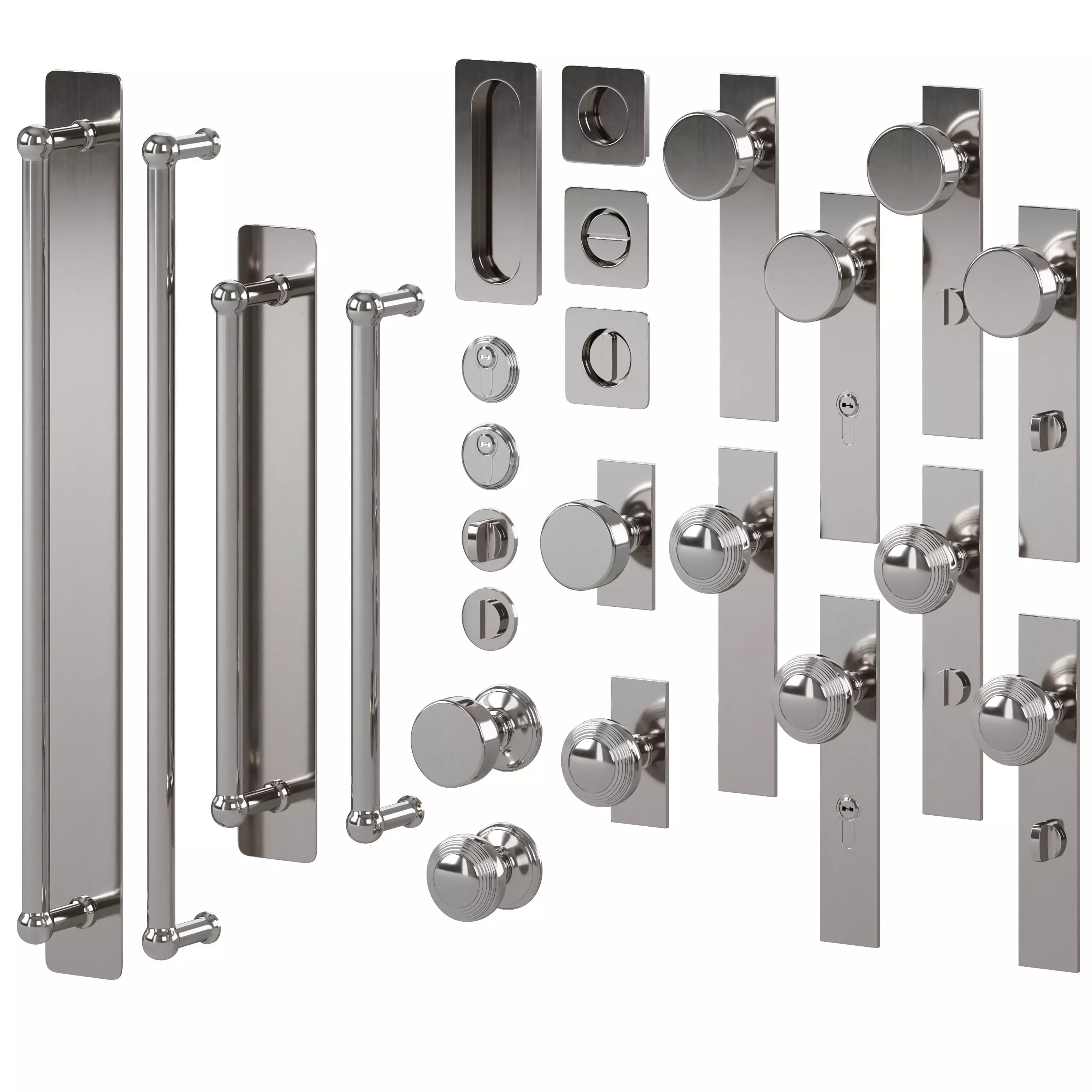 Door handles and thumbturns by Corston 3D model_2