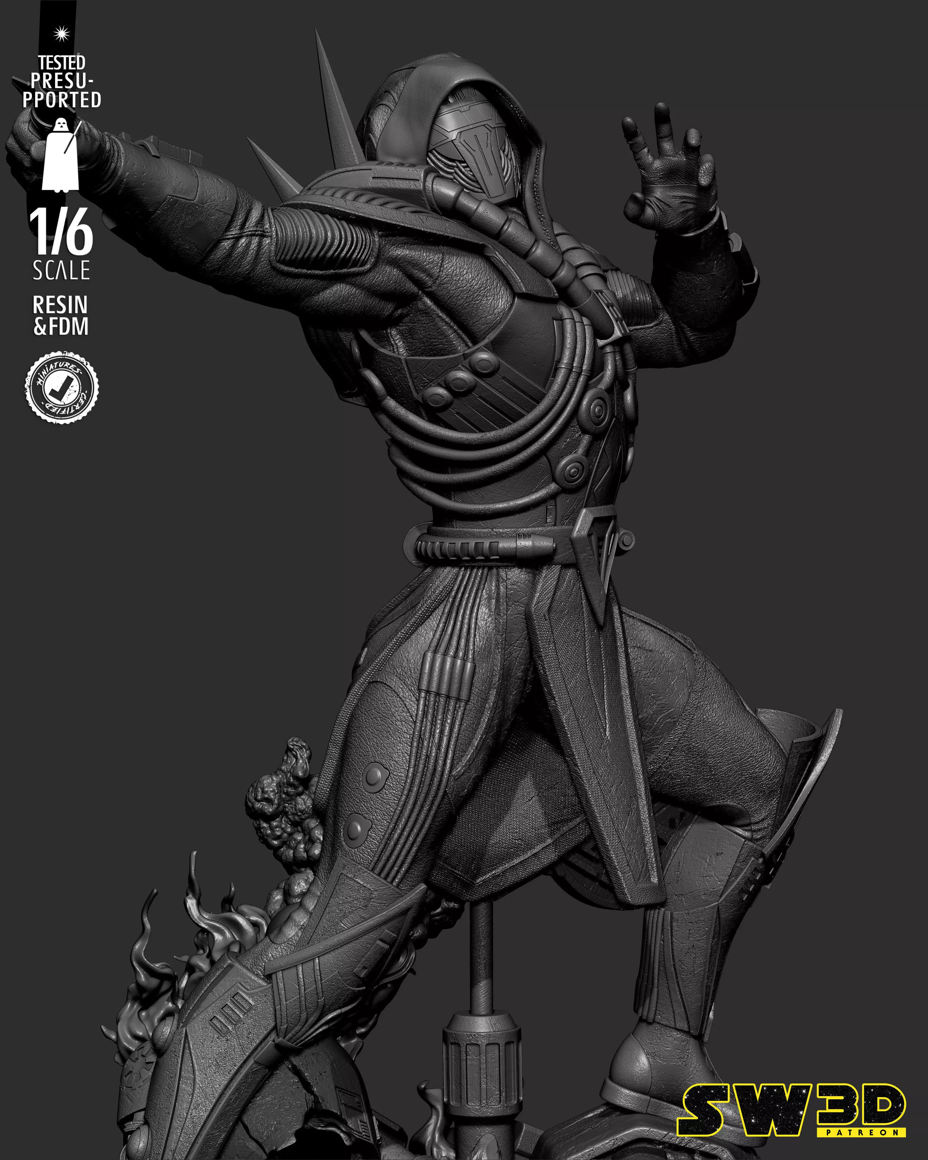 STAR WARS Darth Marr Sculpture 3D print model_15