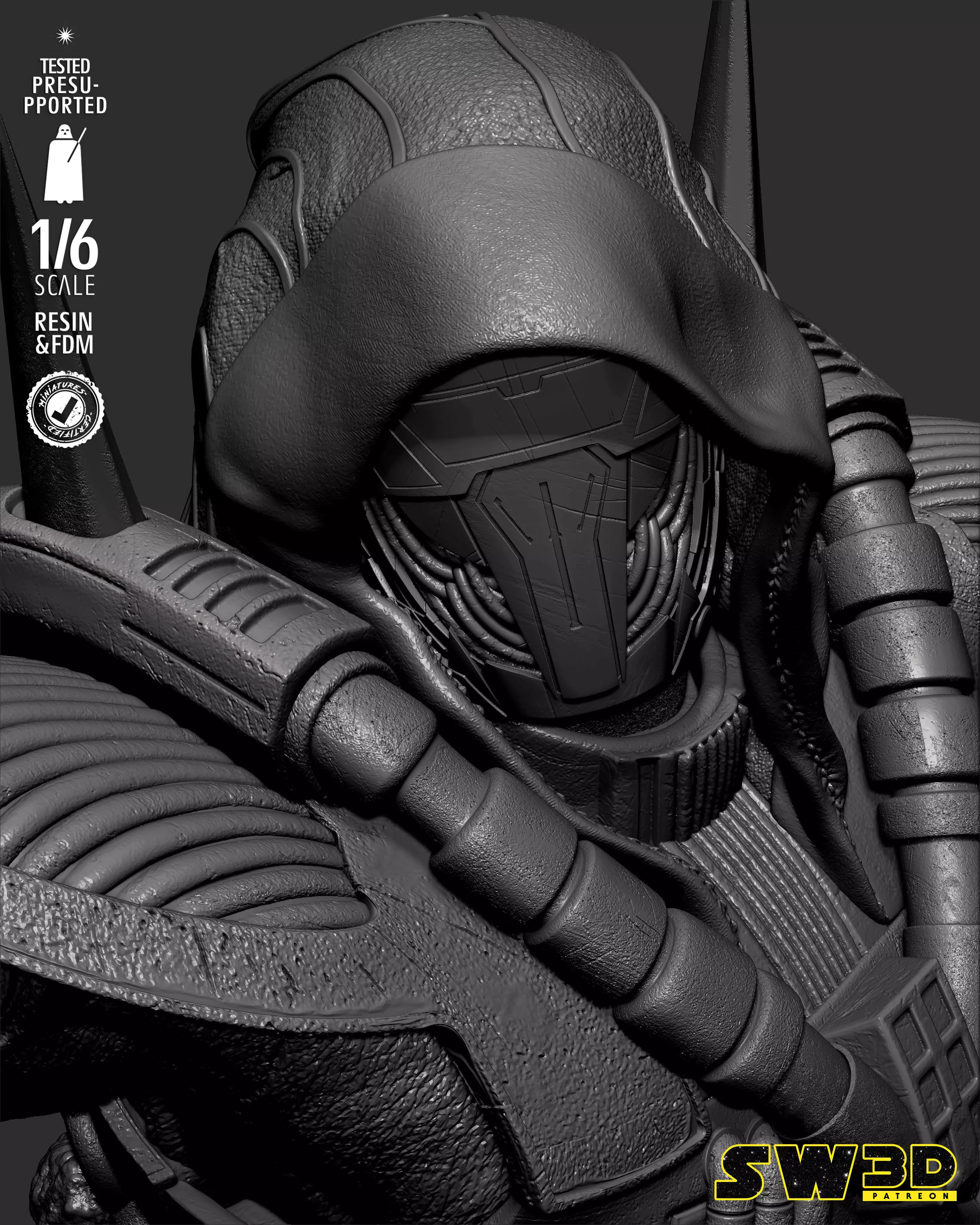 STAR WARS Darth Marr Sculpture 3D print model_18