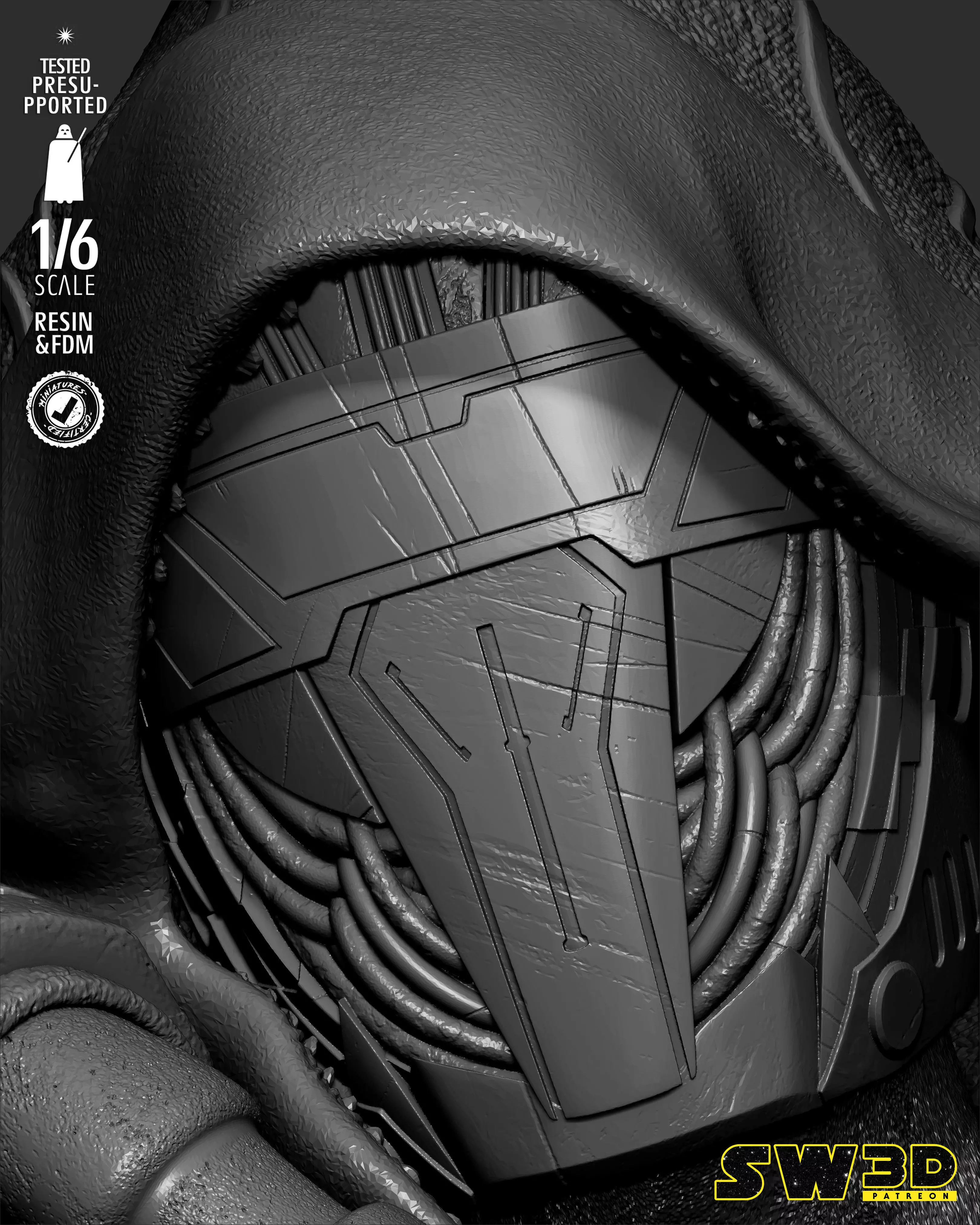 STAR WARS Darth Marr Sculpture 3D print model_19