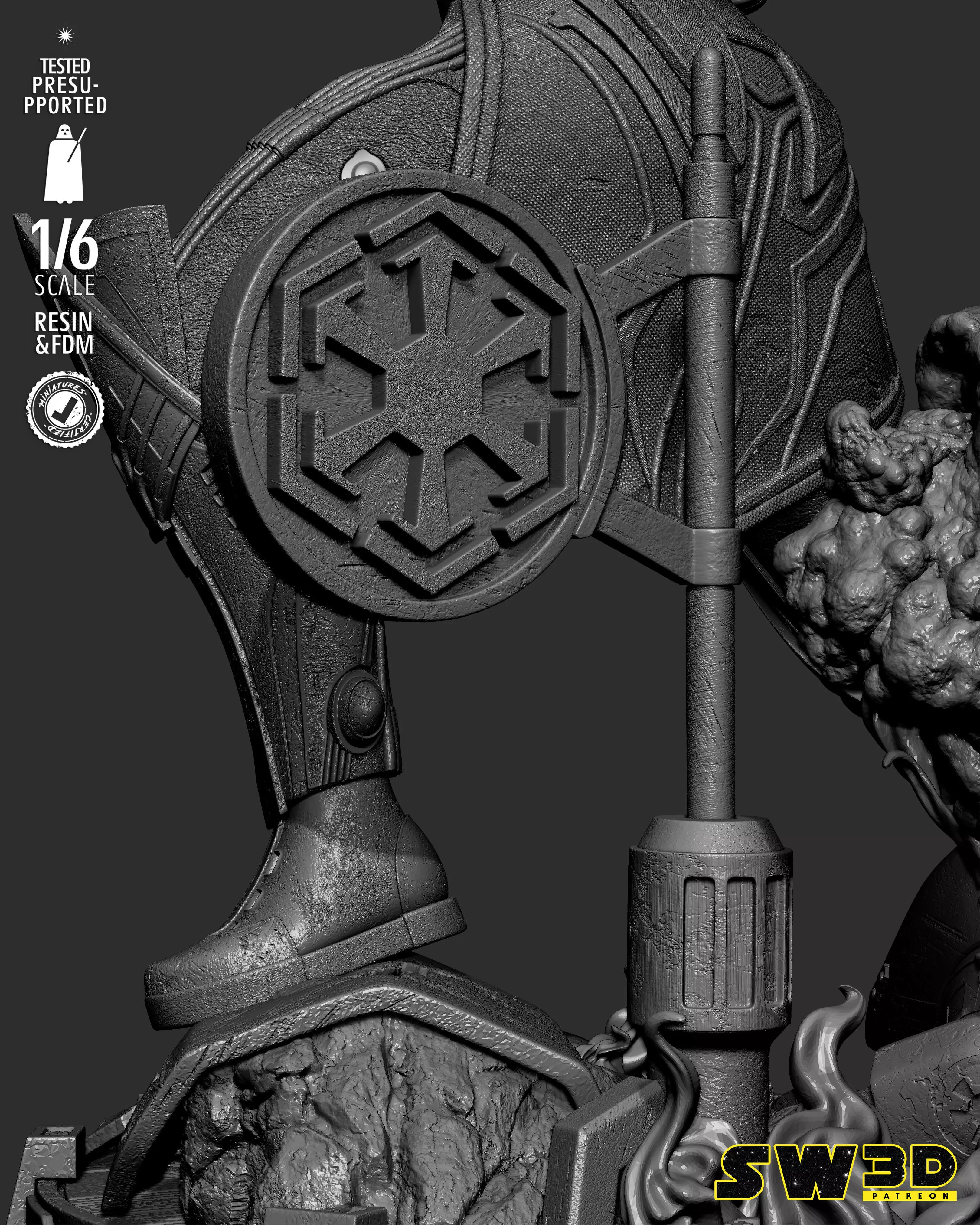 STAR WARS Darth Marr Sculpture 3D print model_28