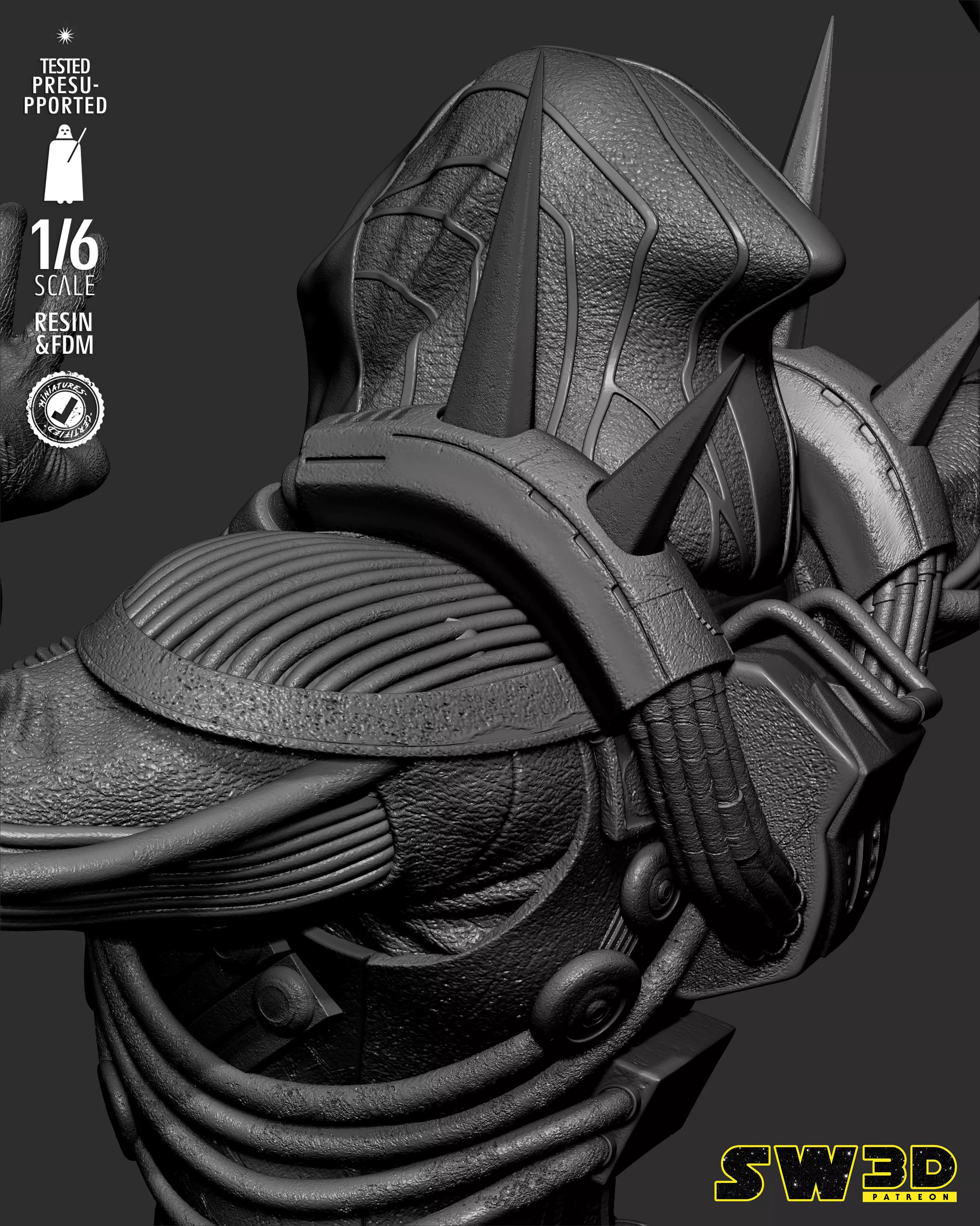 STAR WARS Darth Marr Sculpture 3D print model_29