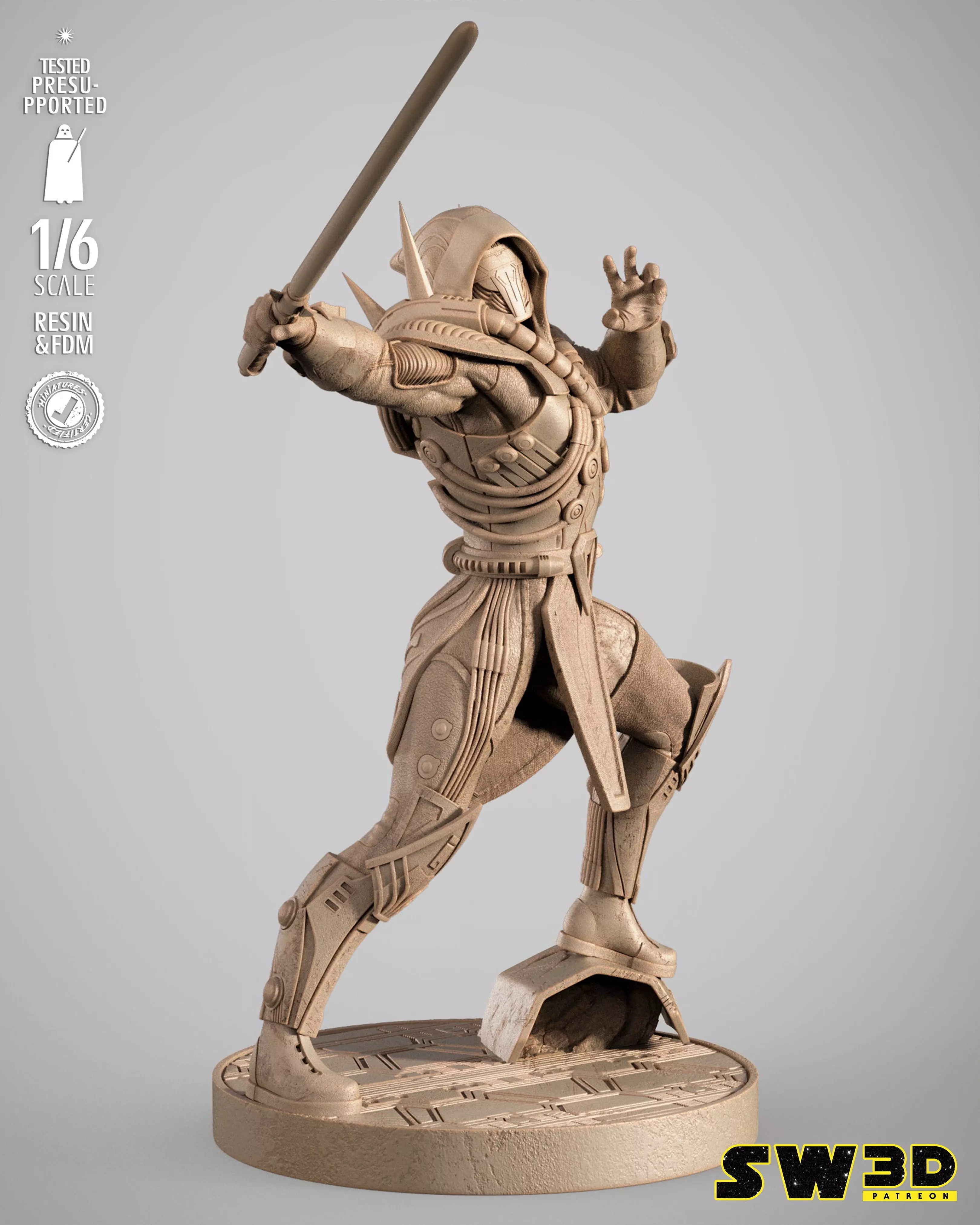 STAR WARS Darth Marr Sculpture 3D print model_34