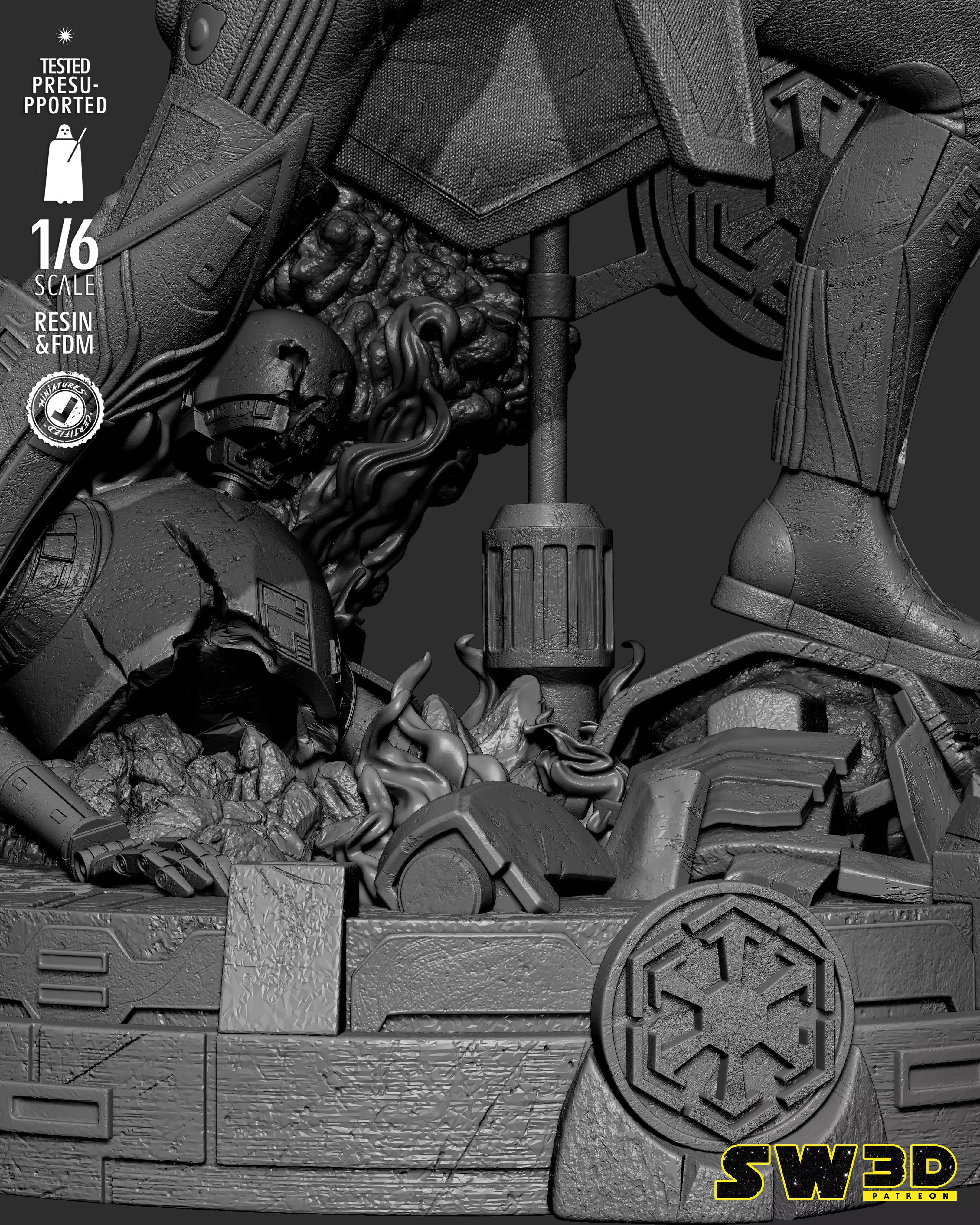 STAR WARS Darth Marr Sculpture 3D print model_27