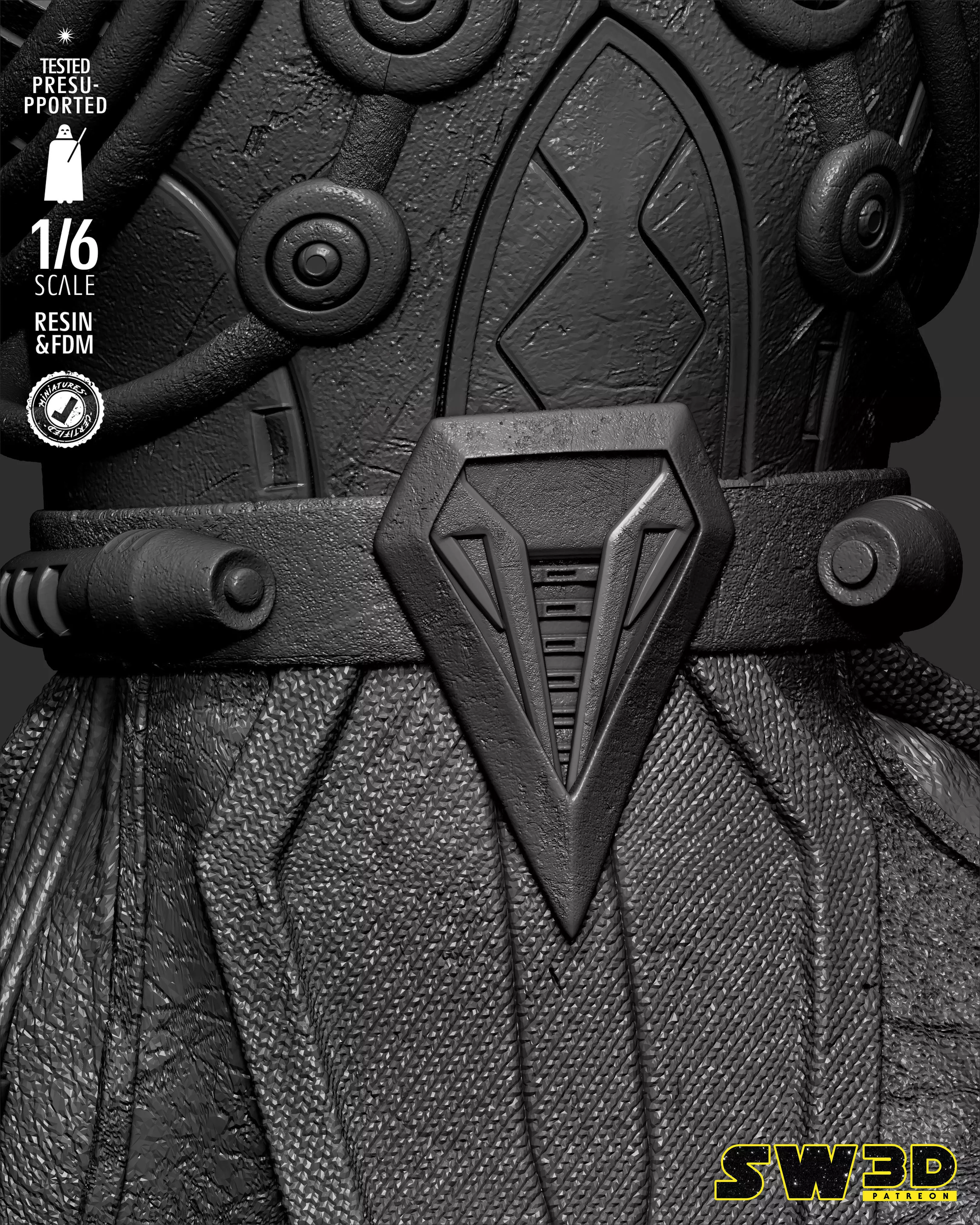 STAR WARS Darth Marr Sculpture 3D print model_25