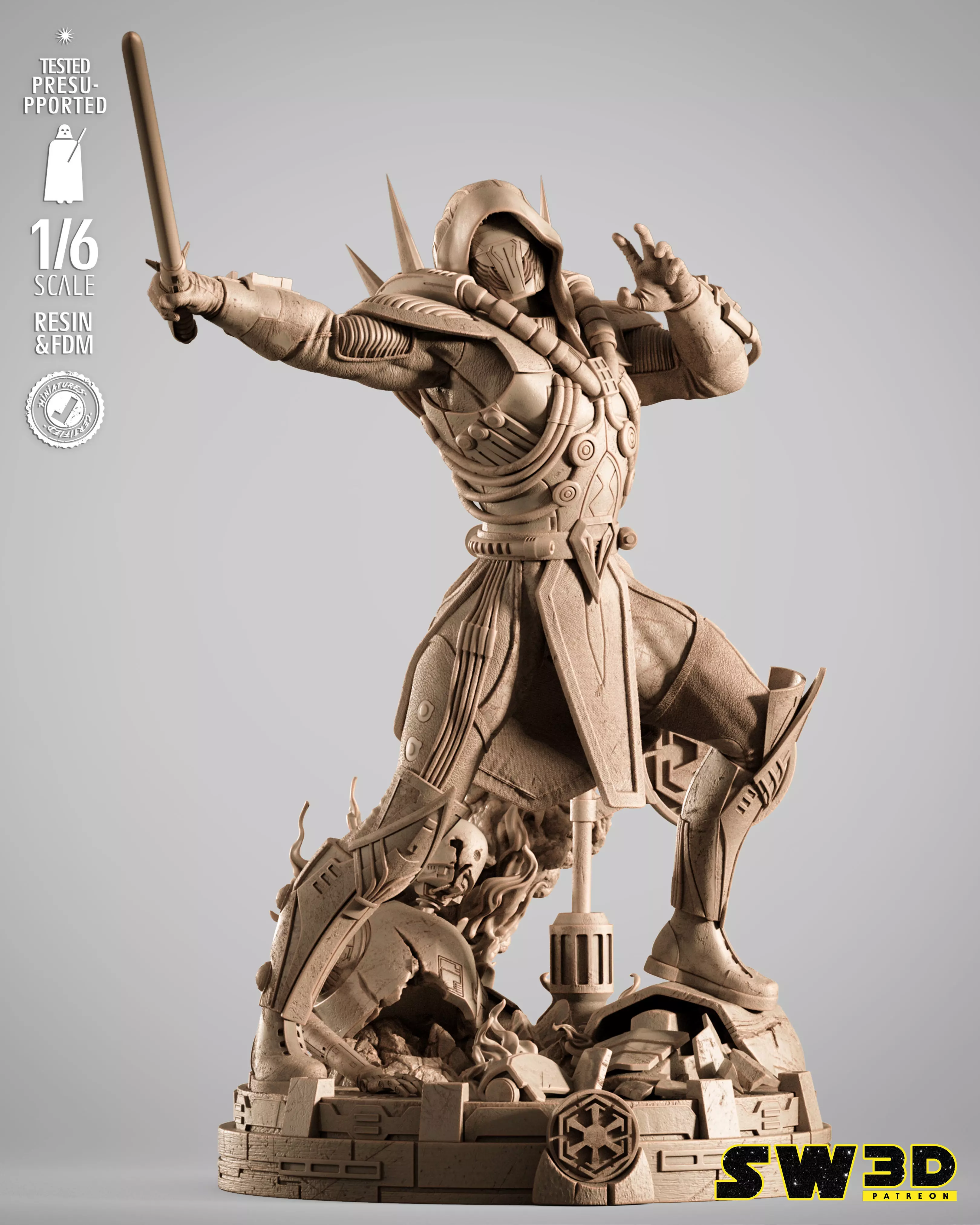 STAR WARS Darth Marr Sculpture 3D print model_0