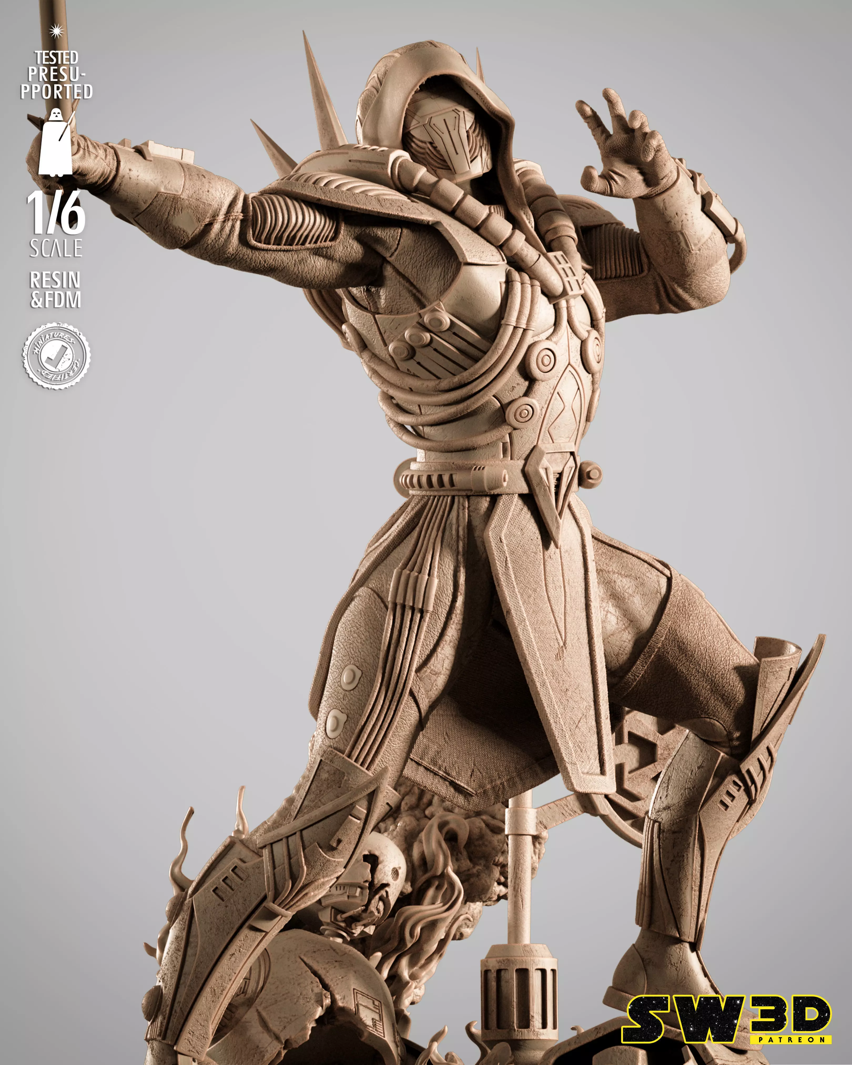 STAR WARS Darth Marr Sculpture 3D print model_1