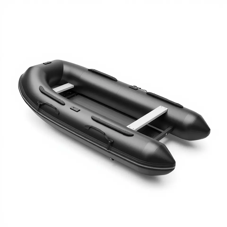 Sleek Black Raft model pack Low-poly 3D model_3