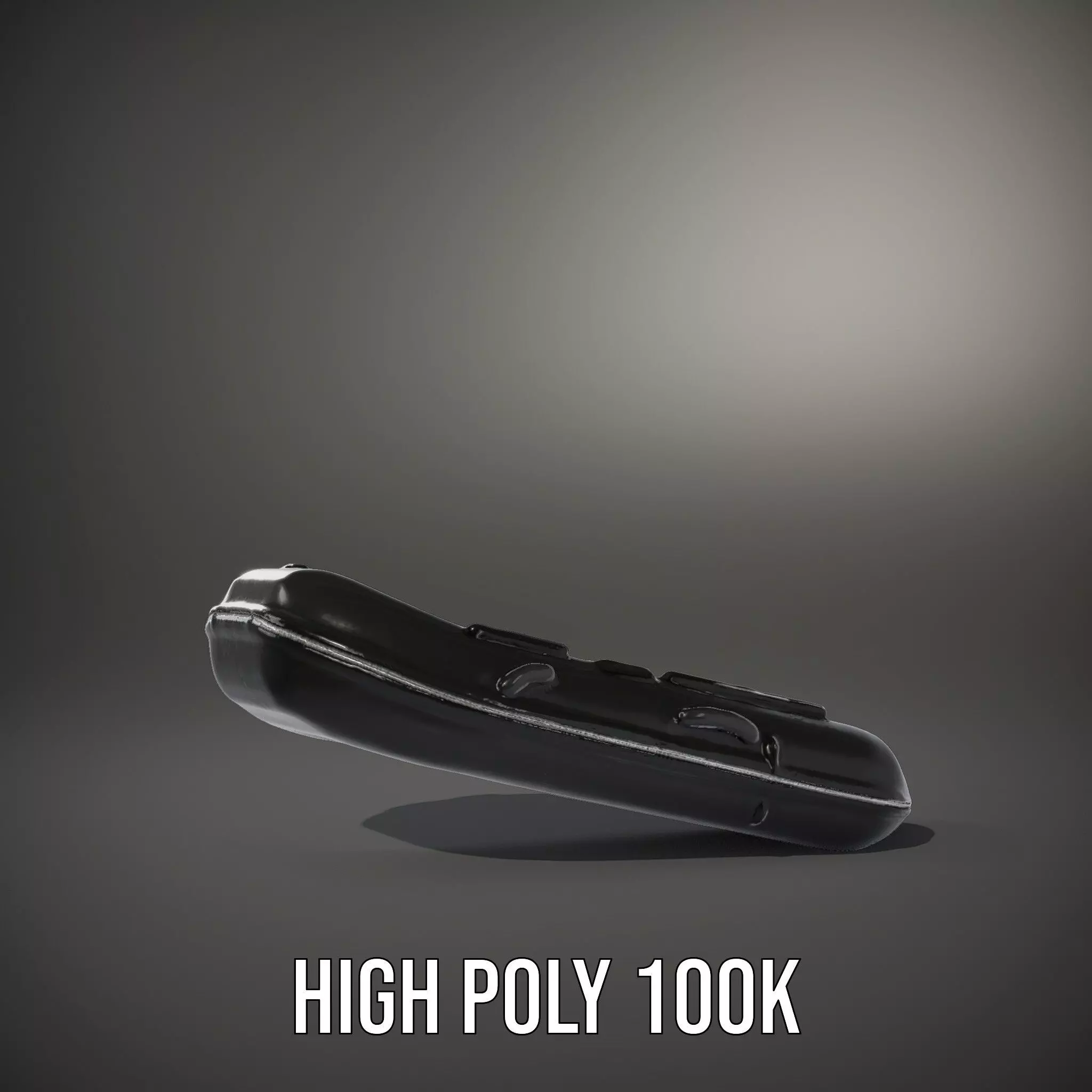 Sleek Black Raft model pack Low-poly 3D model_9